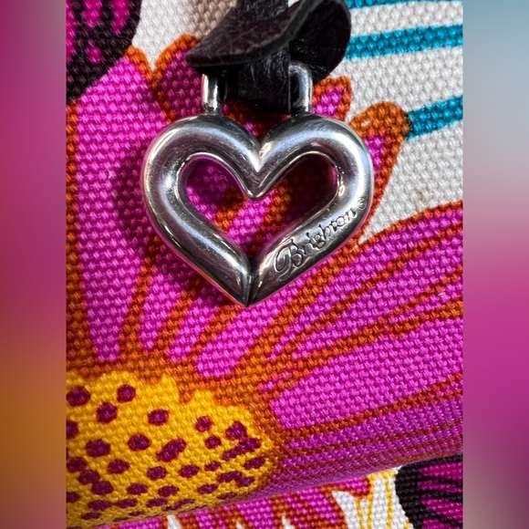 Brighton *NWT* Women’s Large Canvas Hand Bag  Braided Handles/Straps & Dust Bag - Picture 11 of 15